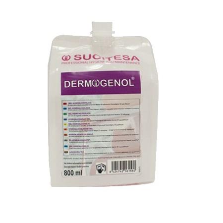 Alcool Gel  DERMOGENOL  BS  Bolsa  gel hidro-alcoólico p/ dispensador - 800ml