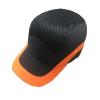 Boné Anti-Choque Ventilado Preto/Laranja EN812