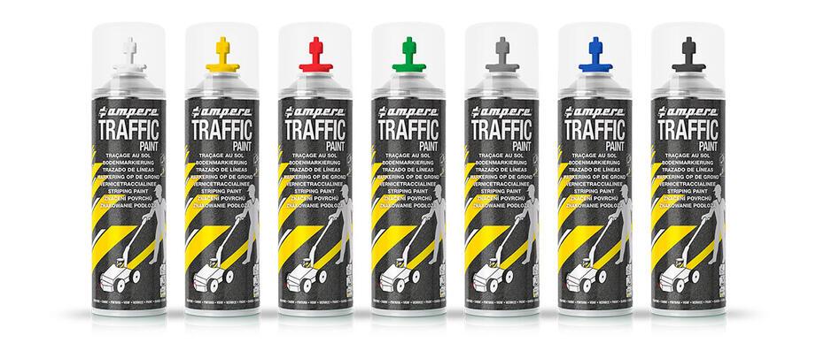 Tinta para pisos - AMPERE TRAFFIC PAINT® Unitario  (Caixa com 12 aerossóis)