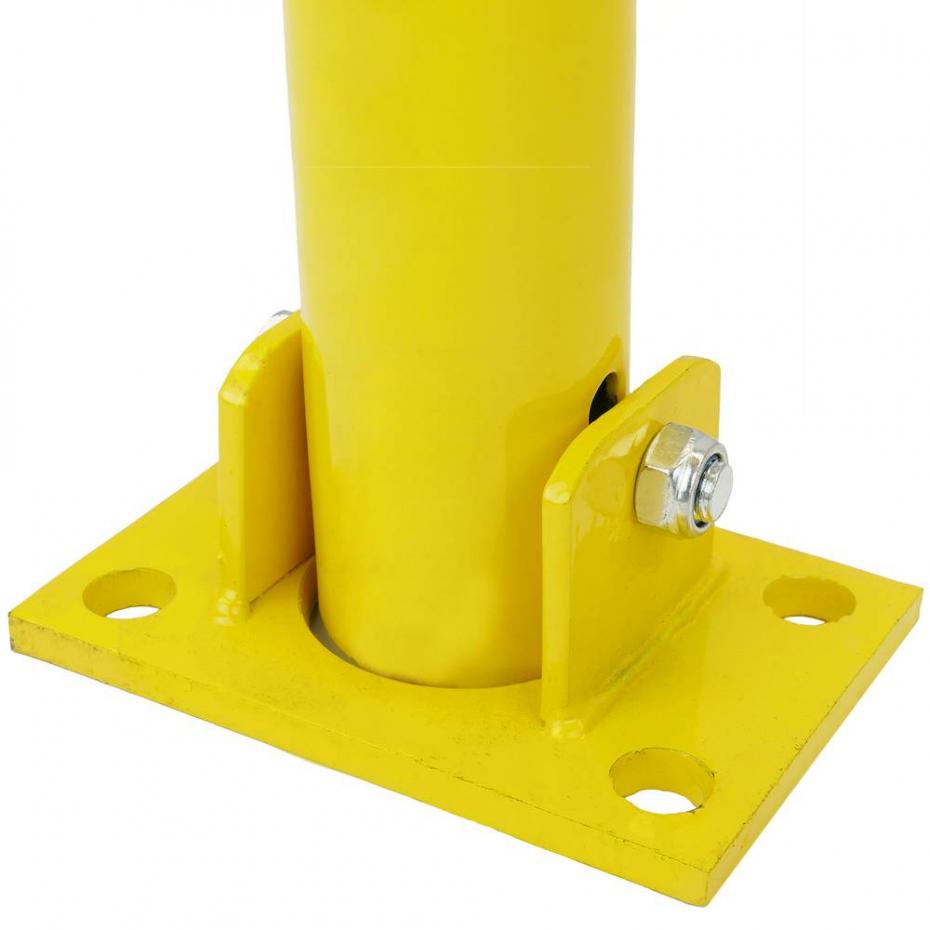 Bollard aço dobrável com bloqueio 60x790x290mm