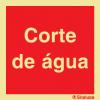 Sinal de corte de água
