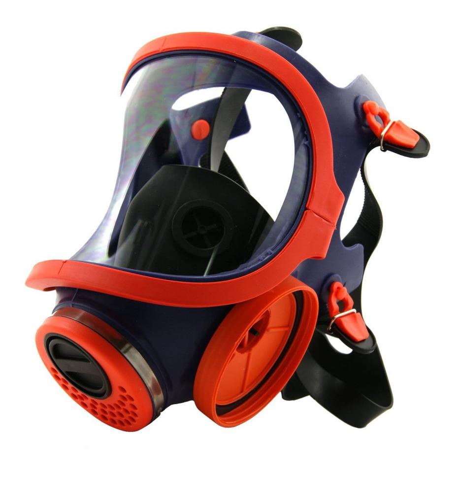 Máscara Facial Silicone C/ visor Panorâmico Mod. 732