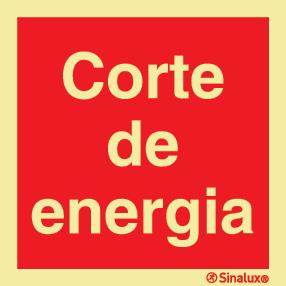 Sinal de corte de energia