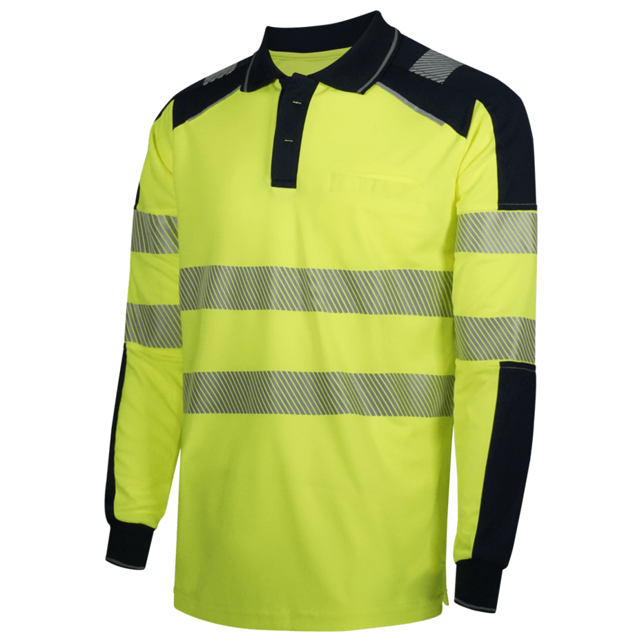 POLO POLIÉSTER DE MANGA COMPRIDA 100% RECICLADO