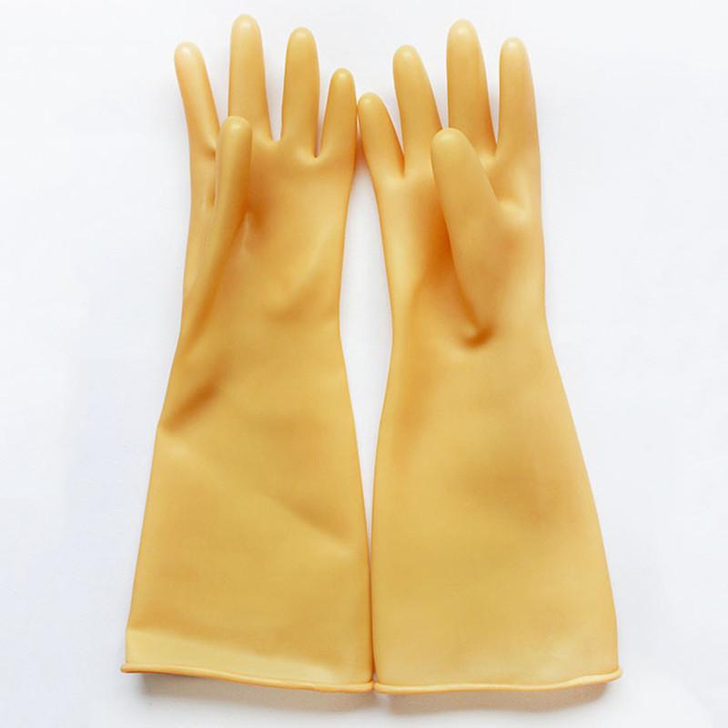Luva  Latex Natural 60cm Tam. 9 ( Par )
