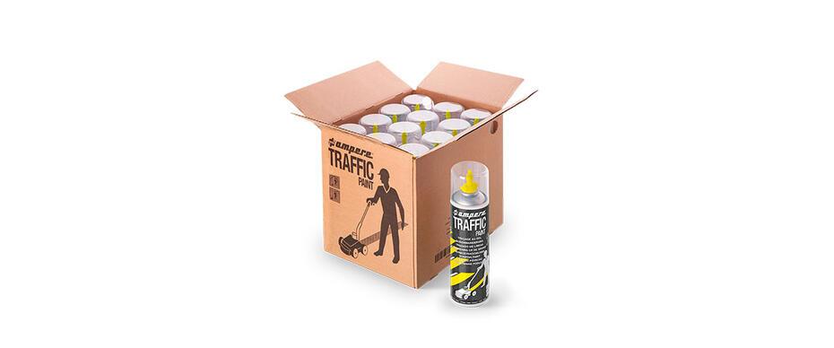 Tinta para pisos - AMPERE TRAFFIC PAINT® Unitario  (Caixa com 12 aerossóis)