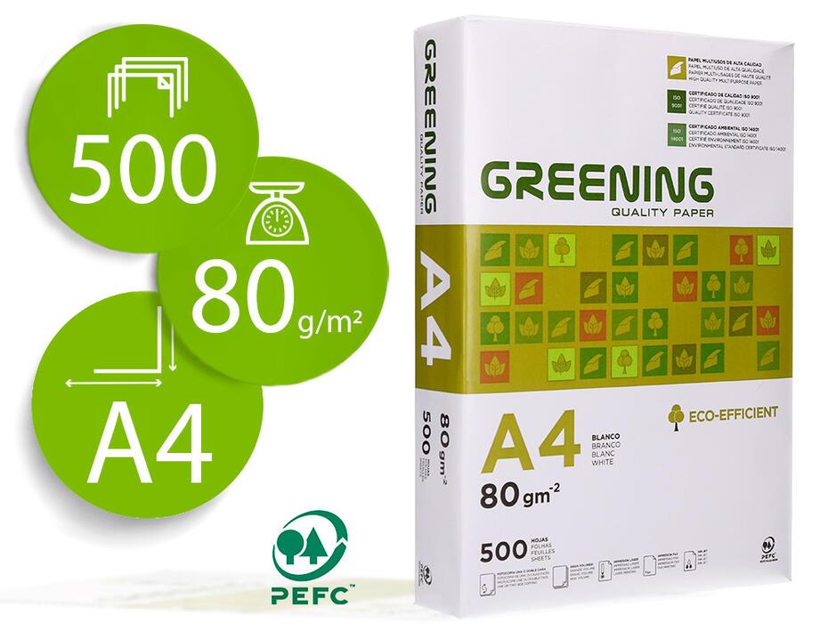 Papel fotocopia greening din a4 pack 500 folhas 80 gr