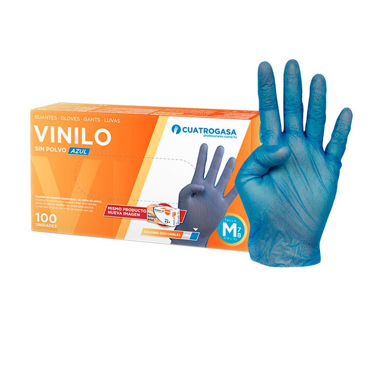 Luva  Vinil Azul s/pó  (cx.100) - ESGOTADO