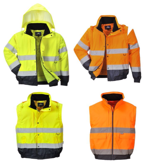 CASACO  ALTA VISIBILIDADE   2-EM-1 C468  Amarelo / Azul 