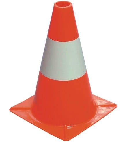 Cone Sinalização PVC 30cm c/ 1banda