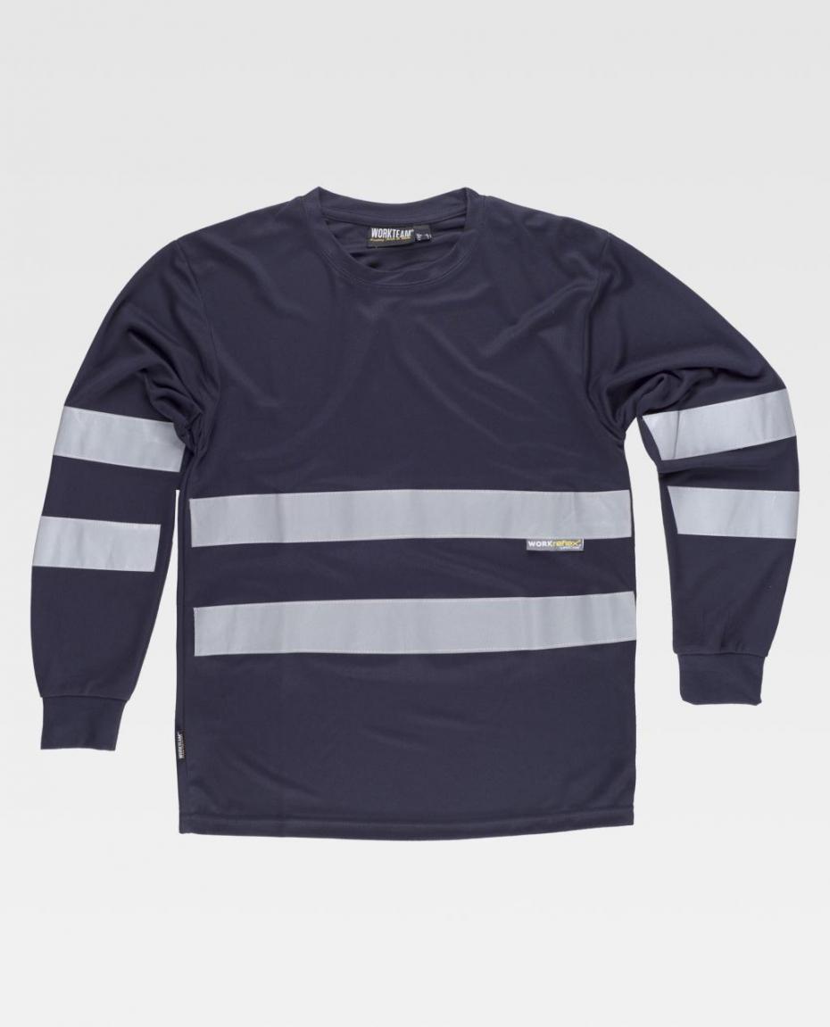 Sweatshirt    Azul  Faixa refletora 
