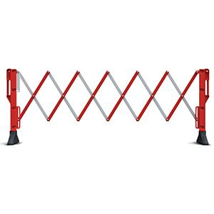 Barreira Extensivel  Titan® Expander Barrier  3 Mts   Branca / Vermelha 