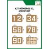  Kit 6 Modelos de Sinalização Numérica  ( MDF )