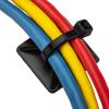 PACK 100 BASES AUTOADESIVAS PRETO DE 25X25MM PARA ABRAÇADEIRAS DE 6,2MM