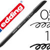 Marcador edding 1200  Traço 1 mm n.1 preto  CAIXA 10 unid.
