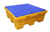bacia de derramamento quadrado de 4 tambores – 450 L