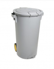 Contentor Redondo 80 Lt c/pedal e rodas
