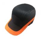 Boné Anti-Choque Ventilado Preto/Laranja EN812