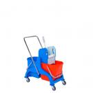 Carro de limpeza industrial c/ 2 baldes com espremedor