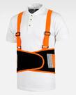 Cinta Lombar Elástica WFA305 LARANJA  FLUOR