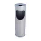 Cinzeiro + Caixote Lixo  INOX redondo