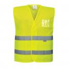 Colete Mesh Amarelo c/ faixa refletora T. L/XL