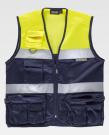 Colete Multibolsos AV Marinho/ Amarelo 