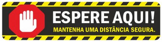 DISTANCIAMENTO SOCIAL -  PLA1 -ADESIVOS PARA MARCAÇÃO ( Pack 5 )