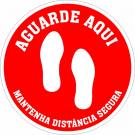 DISTANCIAMENTO SOCIAL - PLA5 -ADESIVOS PARA MARCAÇÃO ( Pack 5 )