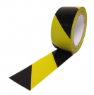 Fita adesiva demarcação  pavimento  PVC   Medida   50 mm x 30 Mts  Amarela / Preto 