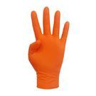 Luva  Nitrilo Laranja s/ Pó WAVE  (Emb.50un)