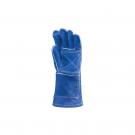 Luva soldador kevlar, reforço na palma e punho, azul  T.10 ( Par )