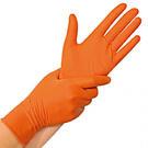 Luvas Nitrilo  GRIP OIL  (Sem Pó)  Laranja   Caixa 50 