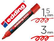 Marcador edding permanente 300 vermelho ponta redonda 1,5 mm.