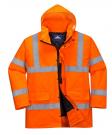 Parka impermeável Oxford Bicolor Alta Visibilidade  Laranja / Marinho