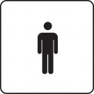 Pictograma Metal # WC Homem #