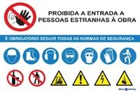 Placa De Obras Med. 600mm x 900mm