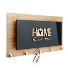 Porta Chaves/cartas Momento Casa Home Sweet Home Preto