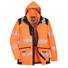 PW367 - Casaco PW3 Hi-Vis 5 em 1 Laranja/Preto