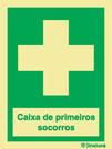Sinal de Caixa de primeiros socorros