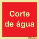 Sinal de corte de água