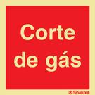Sinal de corte de gás