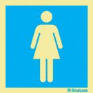 Sinal de informação, instalações sanitárias femininas