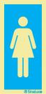 Sinal de informação, instalações sanitárias femininas