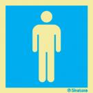 Sinal de informação, instalações sanitárias masculinas