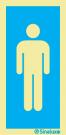 Sinal de informação, instalações sanitárias masculinas
