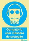 Sinal de obrigação, máscara de proteção