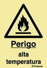 Sinal de perigo, alta temperatura
