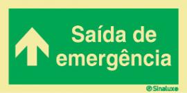 Sinal de Saída de emergência em frente