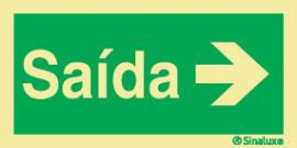 Sinal de Saída para a direita